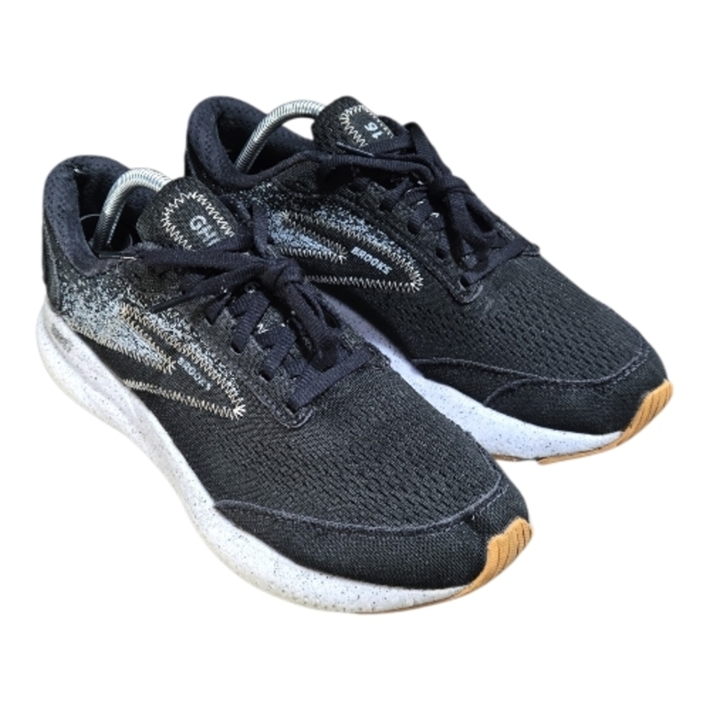 Brooks Ghost 16 Runnin Shoes Men's Size 10 Blackened Pearl White